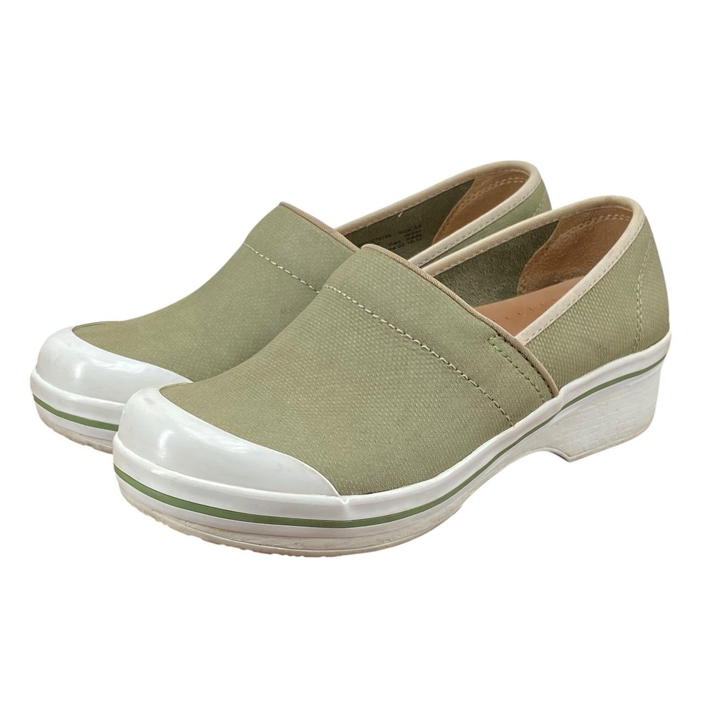 Dansko Volley Canvas Clogs Green Women's EU 39 US 8.5-9